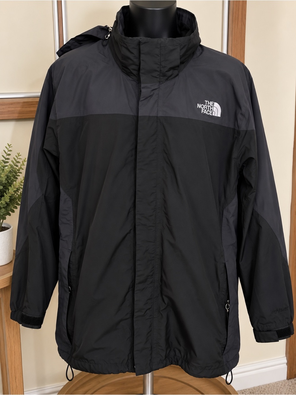 The North Face Mens' Black Hooded Jacket